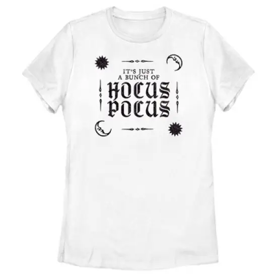 Women's Hocus Pocus It's Just a Bunch Text T-Shirt image {3}
