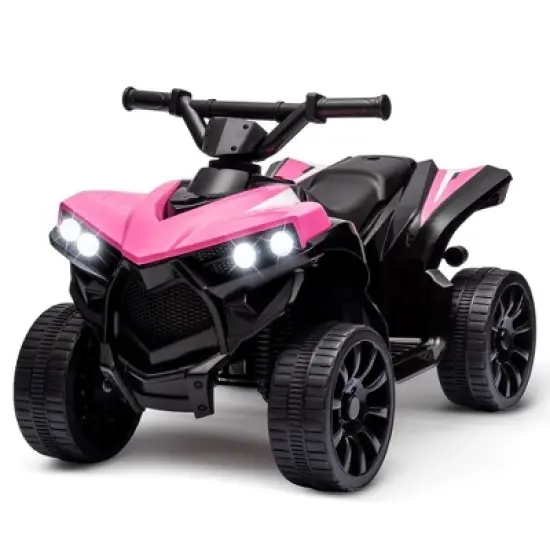 Kids 6V ATV, 4 Wheeler Ride on Quad Car Toy with LED Lights image {8}