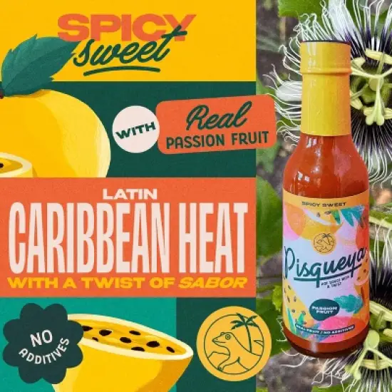 Pisqueya Passion Fruit Spicy Sweet Hot Sauce - 5 fl oz image {6}