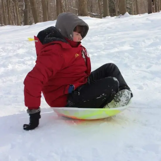 Emsco ESP 26" Day Glow Sno Racer Disc Sled - Neon Tie-Dye image {1}