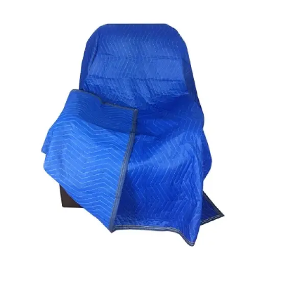 UBMOVE Pack of 2 Pro Moving Blankets (72" x 80") Blue 35lbs/doz. 2.92lb/Ea image {5}