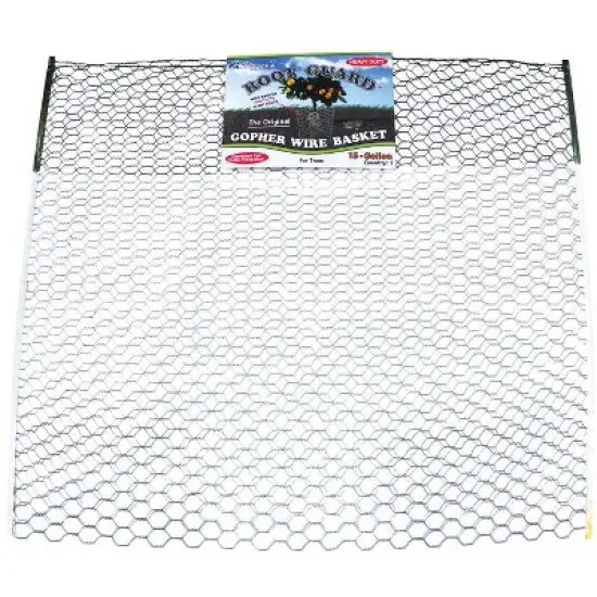 Digger's Root Guard 27.75 in. H X 25 in. W X 0.2 in. D Silver Coated Wire Gopher Wire Basket image {1}