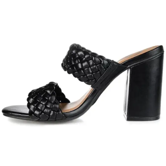 Journee Collection Womens Melissa Open Toe High Block Heel Pumps image {1}