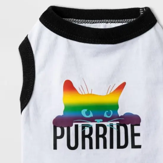 Purride Pride Dog and Cat Tank Shirt - White - Boots & Barkley&trade; image {3}