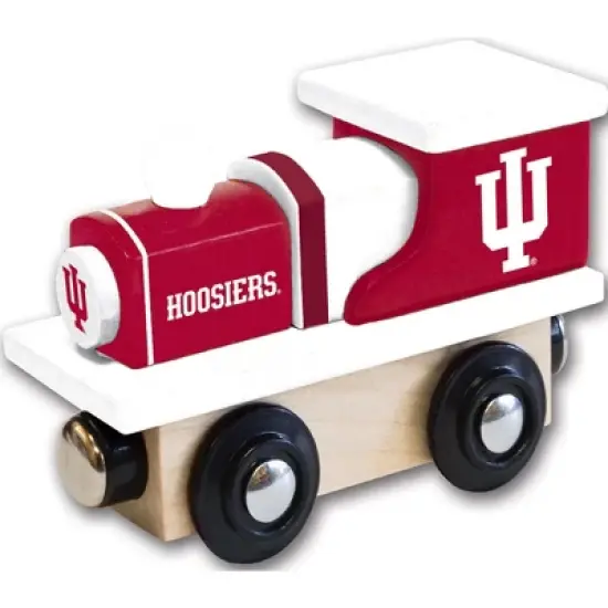 MasterPieces Officially Licensed NCAA Indiana Hoosiers Wooden Toy Train Engine For Kids image {1}