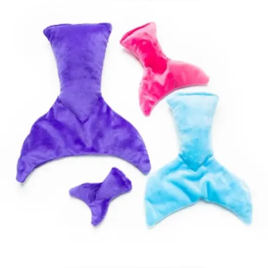 Mutts & Mittens, Inc. Mermaid Tail Plush Dog Toy- (Small)-Assorted Colors image {2}