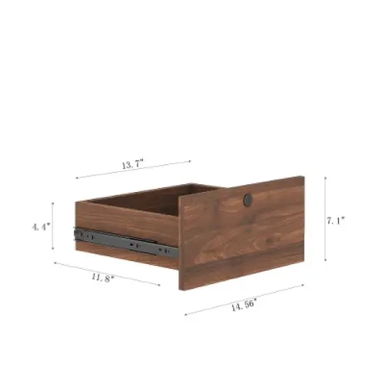 Tall Nightstand With Charging Station & Night Light, Voice Control, Wooden Large Bedside Tables With Storage Cabinet And Bookshelf For Bedroom image {5}