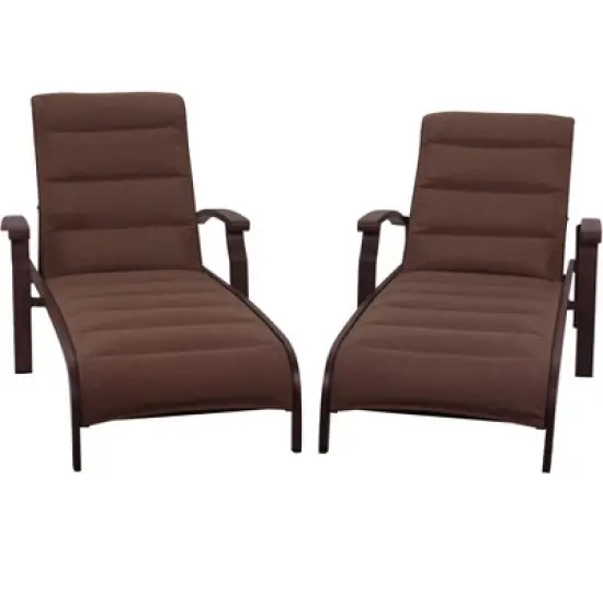 Courtyard Casual Madison Padded Sling Chaise Lounge  Price is for 2 Chaise Lounges Alum frame in powder coating  12pcs/stack image {10}