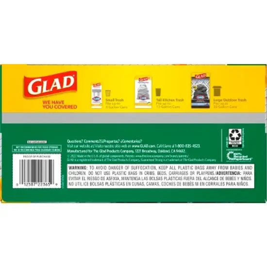 Glad Lawn & Leaf Trash Bags - 39 Gallon/30ct image {6}