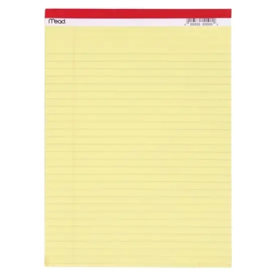 Mead&reg; Standard Legal Pad, 8.5" x 11.75", 50 Sheets, 12 Pads image {1}