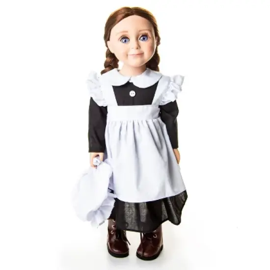 The Queen' Treasures 18 Inch Doll 5 Piece Kitchen Maid Clothes Outfit with Boots image {4}