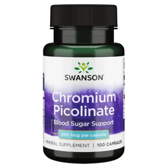 Swanson Mineral Supplement Chromium Picolinate, 200 mg, Promotes Metabolism & Weight Management & Supports Health image {2}