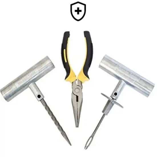 Boulder Tools Heavy Duty Tire Repair Kit - For Cars, Trucks, RVs, SUVs, ATVs, Motorcycles, Tractors & Trailers image {3}