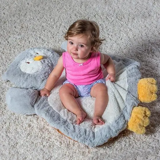 Mary Meyer Infant Plush and Soft 31" Owl Shaped Baby Mat image {2}