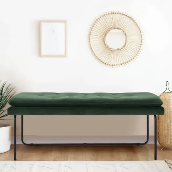 Nano  48" Upholstered Double padded Cushion Bench - The Pop Maison image {10}