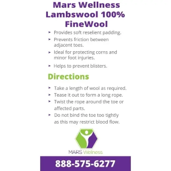 Mars Wellness Lambs Wool - 3/8 oz image {7}