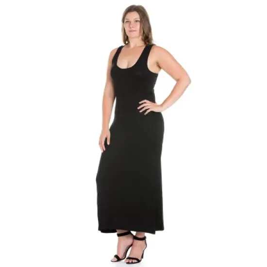 Racerback Style Maxi Plus Size Dress image {1}