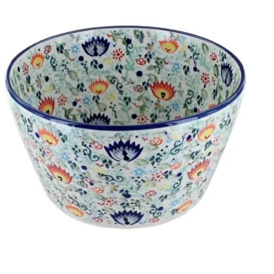 Blue Rose Polish Pottery M194 Manufaktura Medium Serving Bowl image {3}