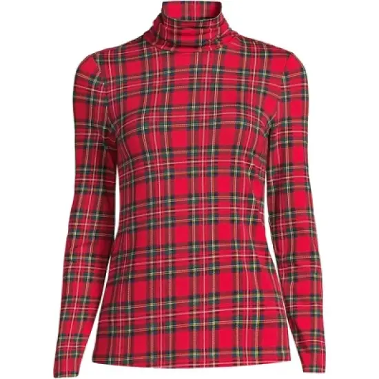 Lands' End Women's Lightweight Fitted Long Sleeve Turtleneck image {18}