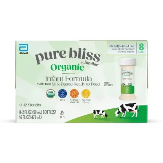 Similac Pure Bliss Ready to Feed Organic Infant Formula - 16 fl oz/8pk image {16}
