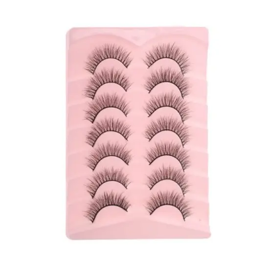 Unique Bargains 5D False Eyelashes Black 7 Pairs image {7}