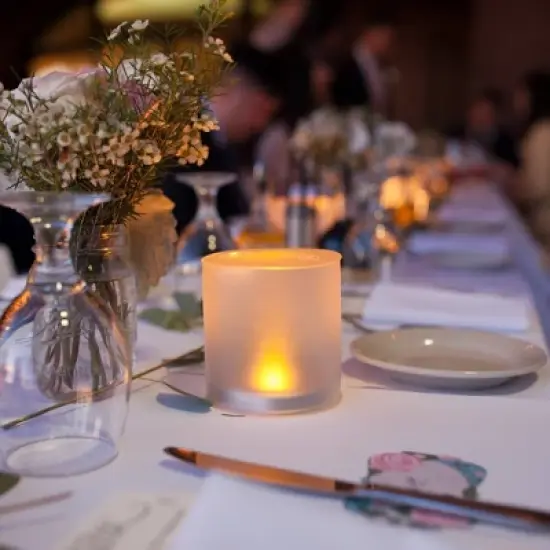 Luci Candle Lit Solar LED Outdoor Lantern Amber image {11}