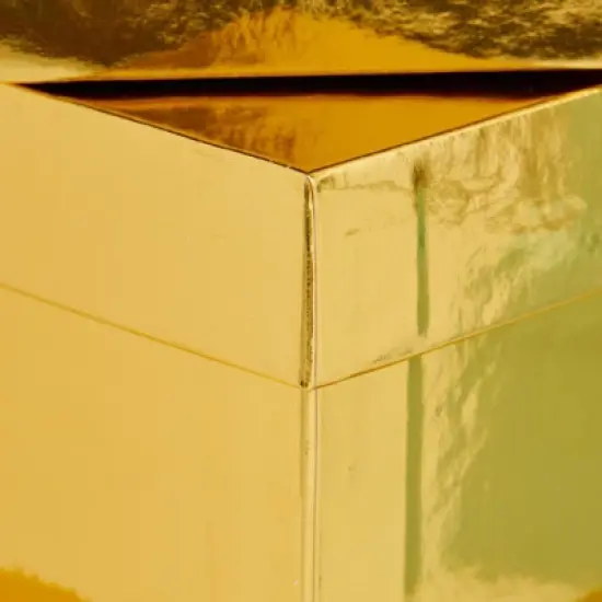 Stockroom Plus 4-Pack Square Nesting Gift Boxes, Decorative Boxes with Lids in 4 Assorted Sizes for Wedding, Bridal Shower, Baby Shower, Gold image {4}