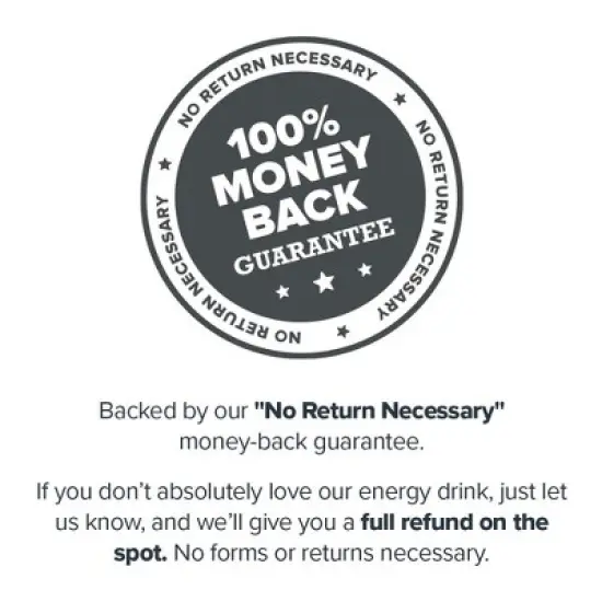 Energy Drink naturally sweetened and flavored - Case (12 Cans) image {6}