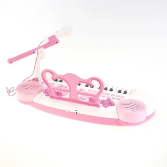 Link Link Worldwide Ready! Set! Play! 31-Key Electronic Keyboard Piano With Microphone, Musical instrument For Kids image {11}