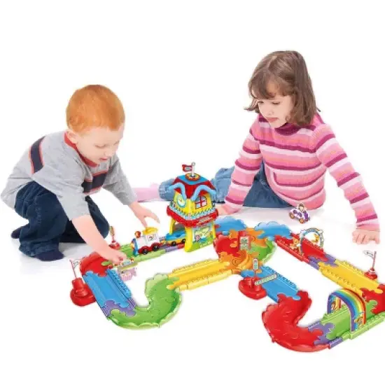 Fun Little Toys 3D Puzzle Railway Train Tracks image {4}