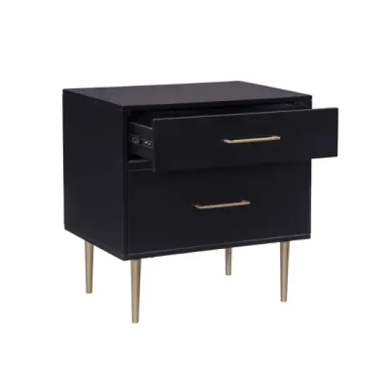 Gloria 2 Drawer Nightstand - Linon image {3}