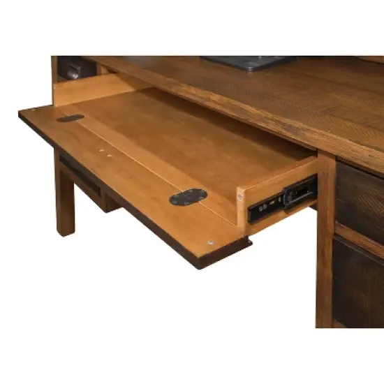 30" Heritage Credenza with Shelves Brown - Martin Furniture image {1}