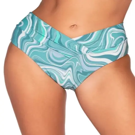Sunsets Women's Moon Tide Summer Lovin' V-Front Bikini Bottom - 31B-MOTID image {2}