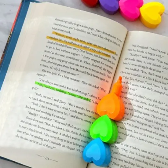 Wrapables Mini Stackable Highlighters, Cute Multi-color Markers, Hearts image {2}