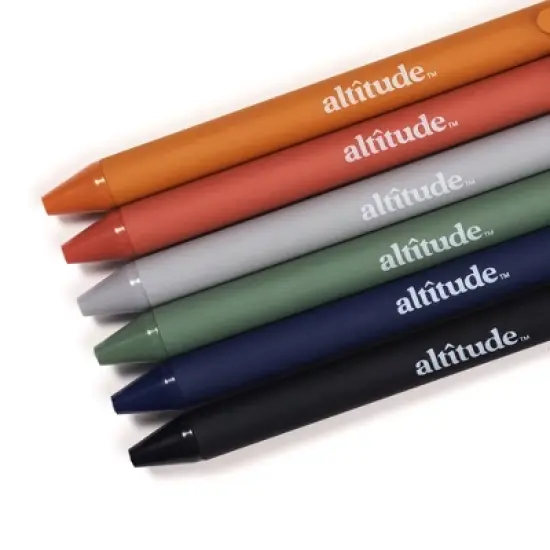 Altitude 6pk Retractable Ballpoint Pens 1.0mm Black Ink Terracotta image {3}