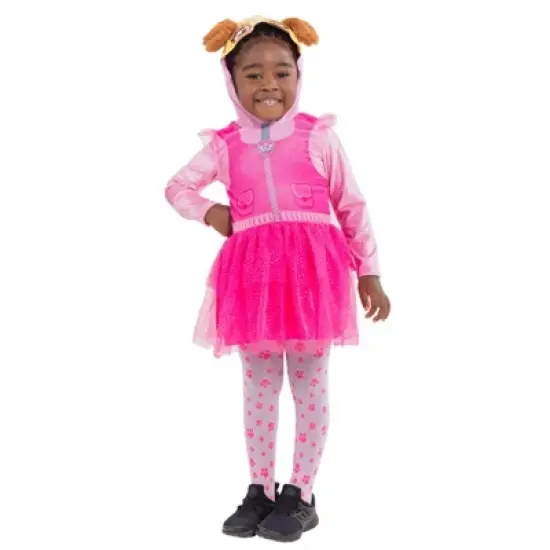 Nickelodeon Paw Patrol Skye Everest Girls Cosplay Tulle Costume Dress and Tights Infant to Little Kid image {1}