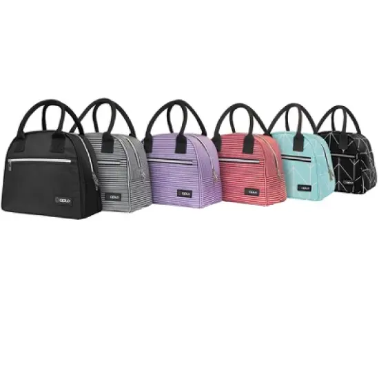 OPUX Insulated Lunch Box Women, Cooler Bag Tote Girls Kids Teen Adult, Soft Reusable Thermal Meal Prep Purse image {6}