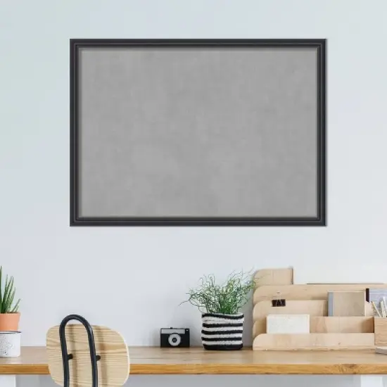 30"x22" Framed Magnetic Board Black - Amanti Art image {7}