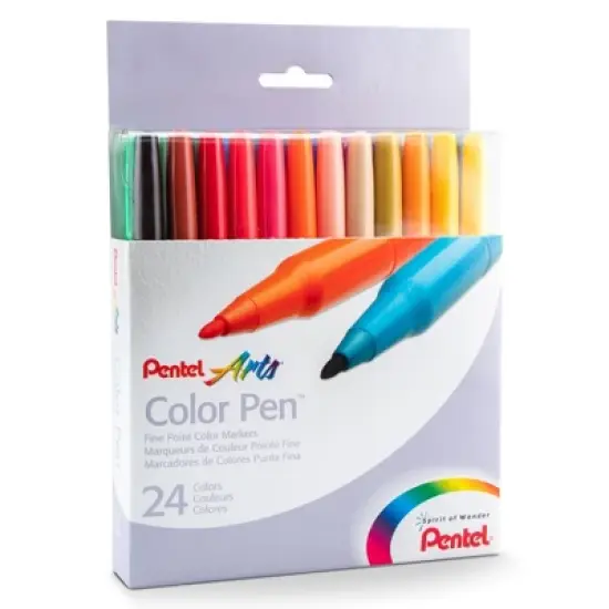 Pentel Arts Color Pen 24-Color Set image {1}