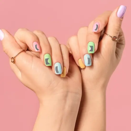 Unique Bargains Colorful Nail Art Stamp FG-214 Silver Tone 1 Pc image {1}