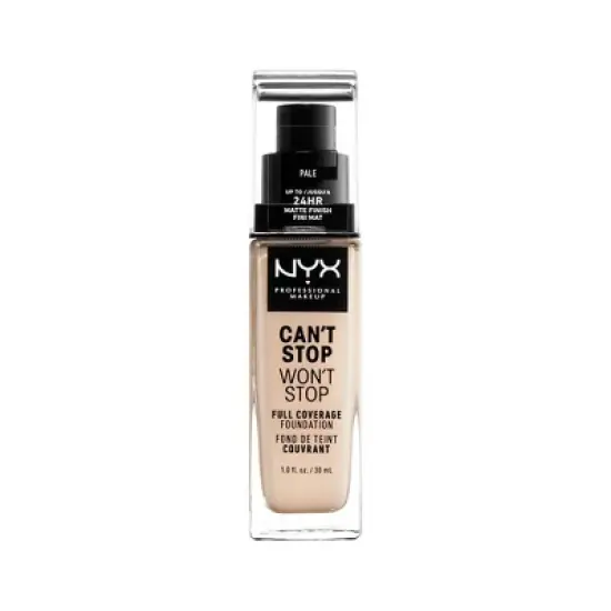 NYX Professional Makeup Can't Stop Won't Stop 24Hr Full Coverage Matte Finish Foundation - 1 fl oz image {6}