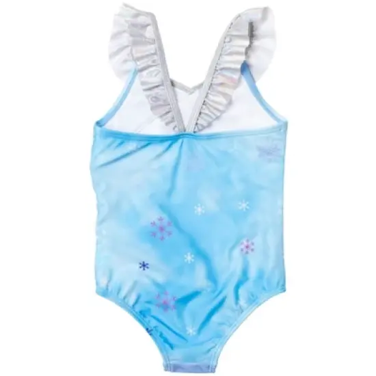 Disney Frozen Elsa Anna Girls One Piece Bathing Suit Little Kid to Big Kid image {4}