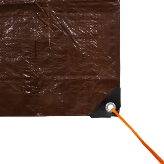 Stansport Light-Duty Rip-Stop Tarp 12' x 16' - Brown - 4 Pack image {1}