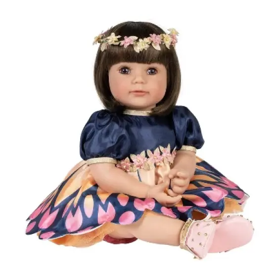 Adora Realistic Baby Doll Flutterbye Baby Toddler Doll - 20 inch, Soft CuddleMe Vinyl, Brown hair, Brown eyes image {4}