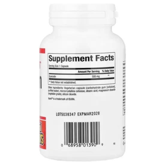 Natural Factors Quercetin, 500 mg, 60 Vegetarian Capsules image {1}
