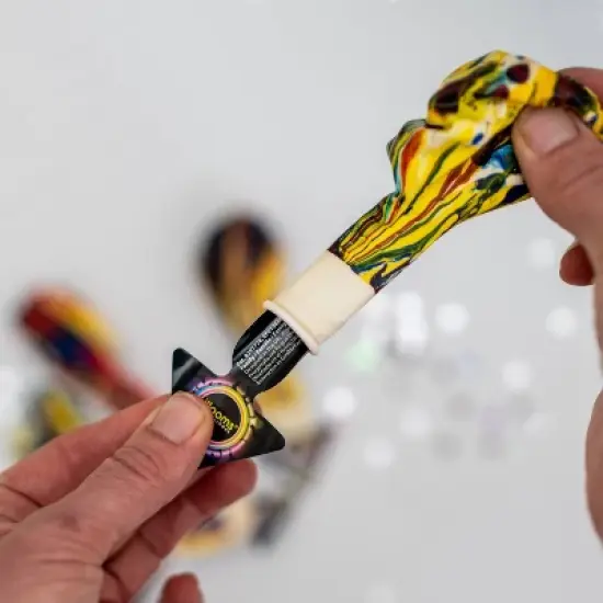 5ct illooms LED Light Up Marble Balloon: Multicolor Latex for Birthday Parties, Includes Batteries, Ages 8+ image {4}