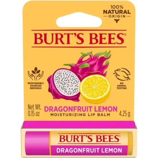 Burt's Bees Dragonfruit Lemon Lip Balm - 0.15oz image {10}