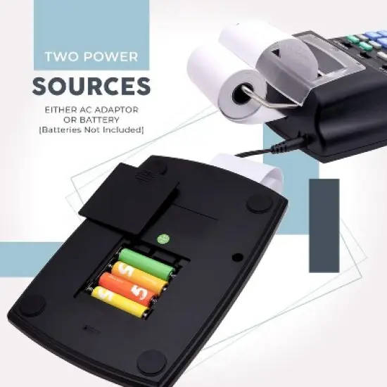 CATIGA 2025 Printing Calculator, 10-Key Adding Machine, Desktop Office with Paper Roll, Accounting & Finance, Business Use image {5}