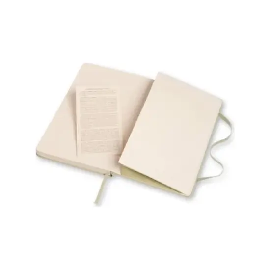 Moleskine 240pg Ruled Notebook Large Hardcover Light Green: 5x8.25", Journal, Acid-Free, Elastic Closure, Pocket image {4}