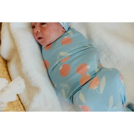 Copper Pearl Premium Knit Swaddle Blanket - Clementine image {3}
